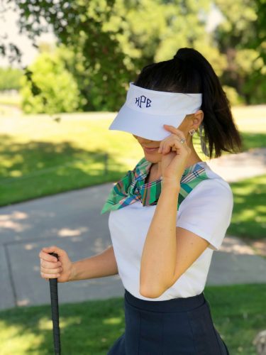 Marley Lilly bow visor tennis golf